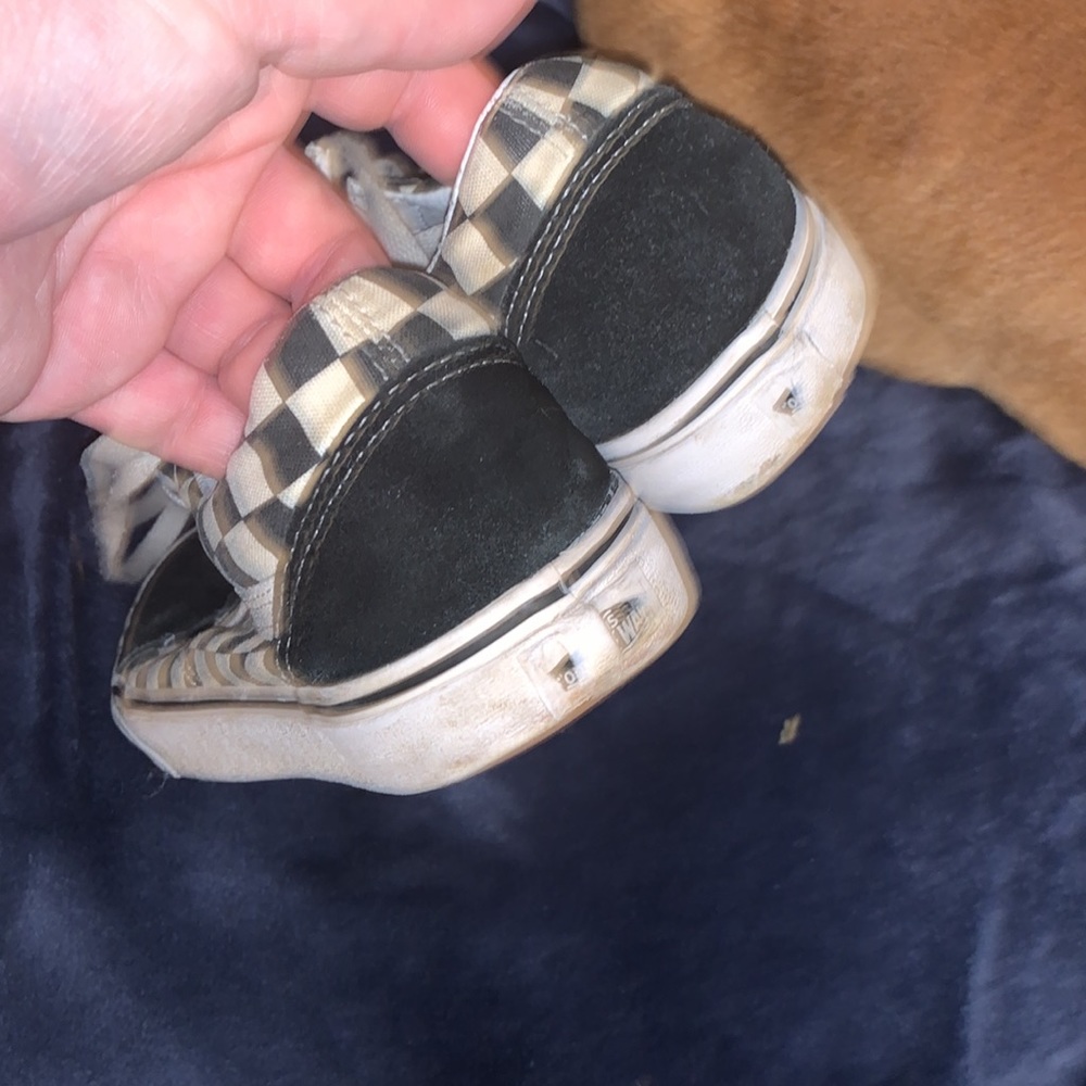 Vans Off The Wall Old Skool Sneakers Checkered Black White Sued - Picture 7 of 8